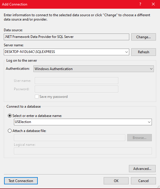 Manually Entered Database